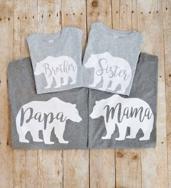 papa bear and mama bear shirts