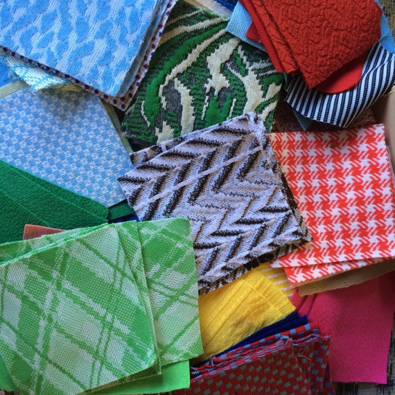 Reserved Double Knit Squares / Double Knit Fabric / Quilt