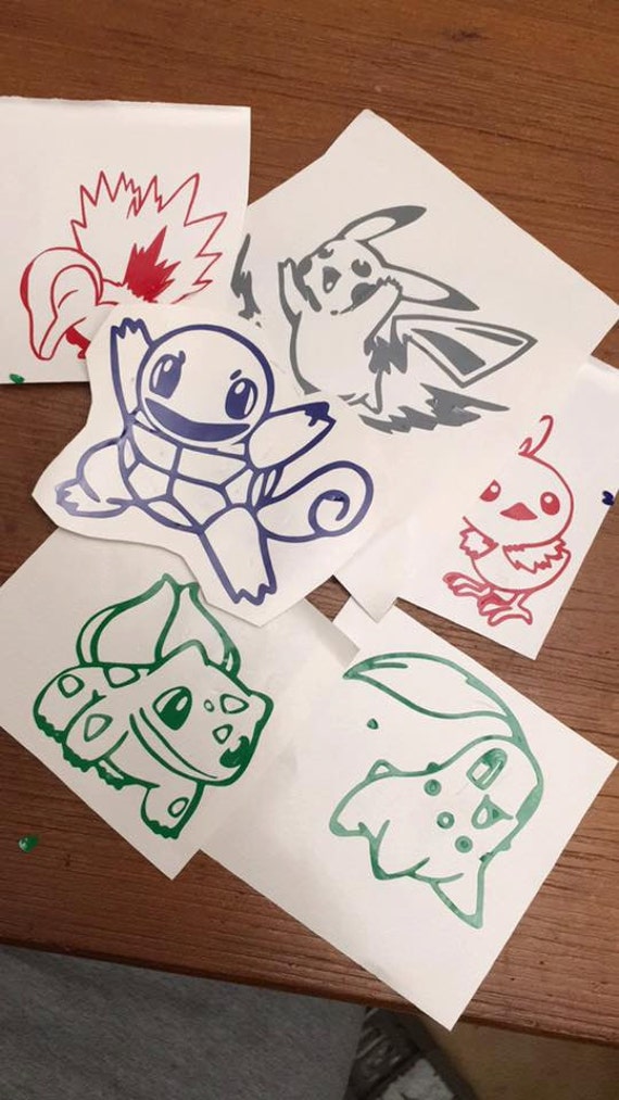 Pokemon Vinyl Decal Stickers by InfiniteInspiration on Etsy
