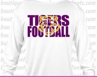 Tigers Football SVG Cut Files - Instant Download