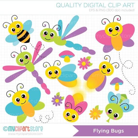 winged insects clipart - photo #1