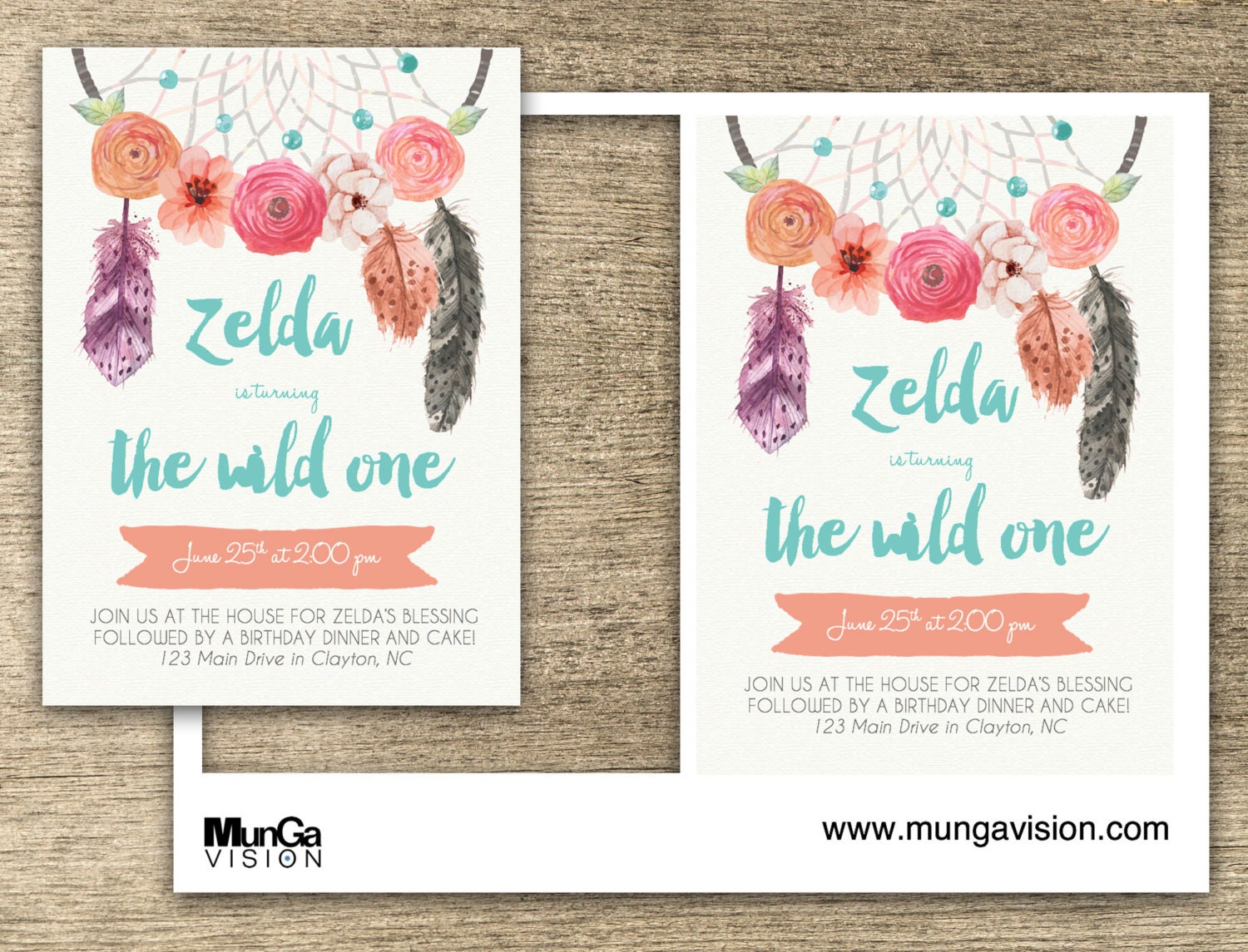 Wild One Invitations Template 5