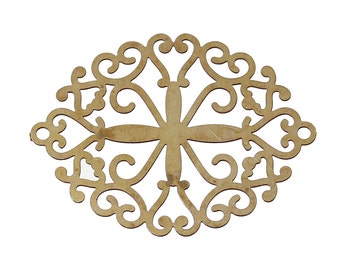 12pc Brass Filigree Stamping Connectors-3877X