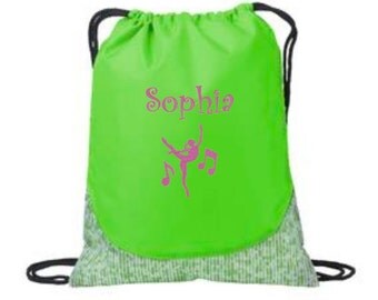 girls personalized dance bag