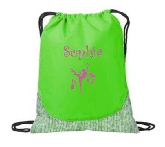 Dance Bag Dance Drawstring Backpack Personalized Gym Bags