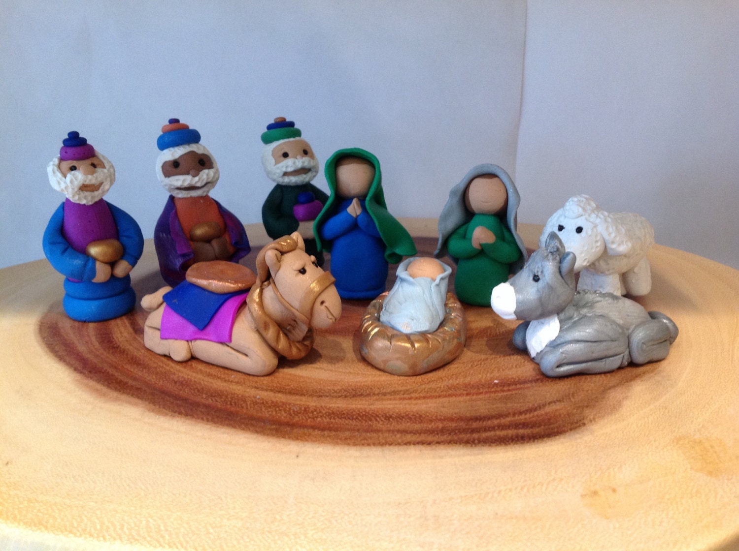 Polymer clay nativity handmade polymer clay Nativity gift