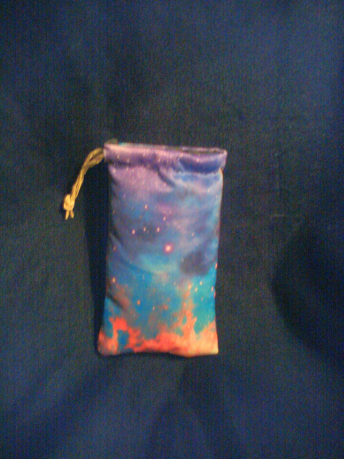 Galaxy Padded Drawstring Pouch Waterproof Lavender Bag