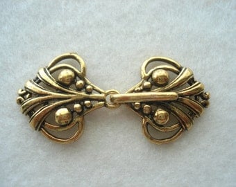 Shawl Clasp Gold Colour Shawl Clip Metal Fastener Sweater Clip MB45 Two Part Fastener