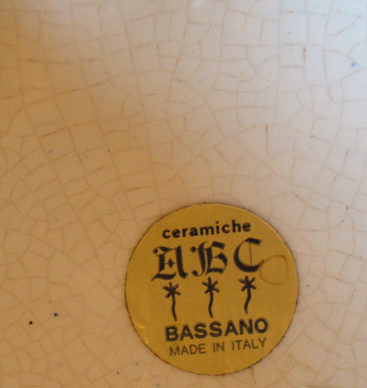 Vintage Bassano Made in Italy Ceramic Wall Hanging