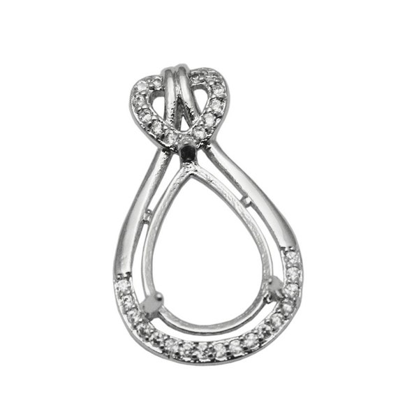 teardrop pendant blanks 925 sterling silver pendant setting