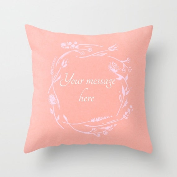 Your Words Custom Throw Pillow Cover custom words pillow