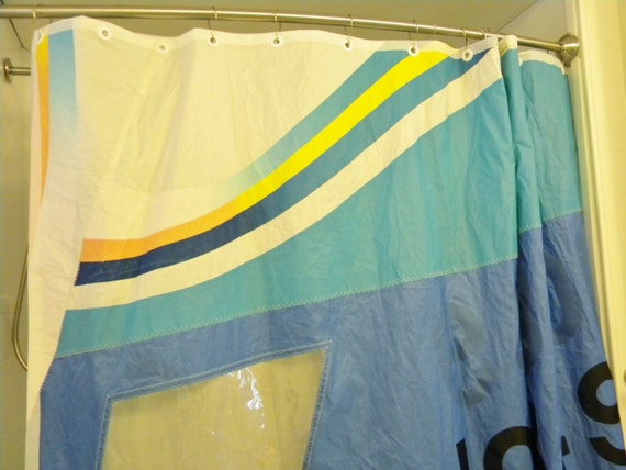 Sail Cloth Shower Curtain: Hand made from Recycled MISTRAL