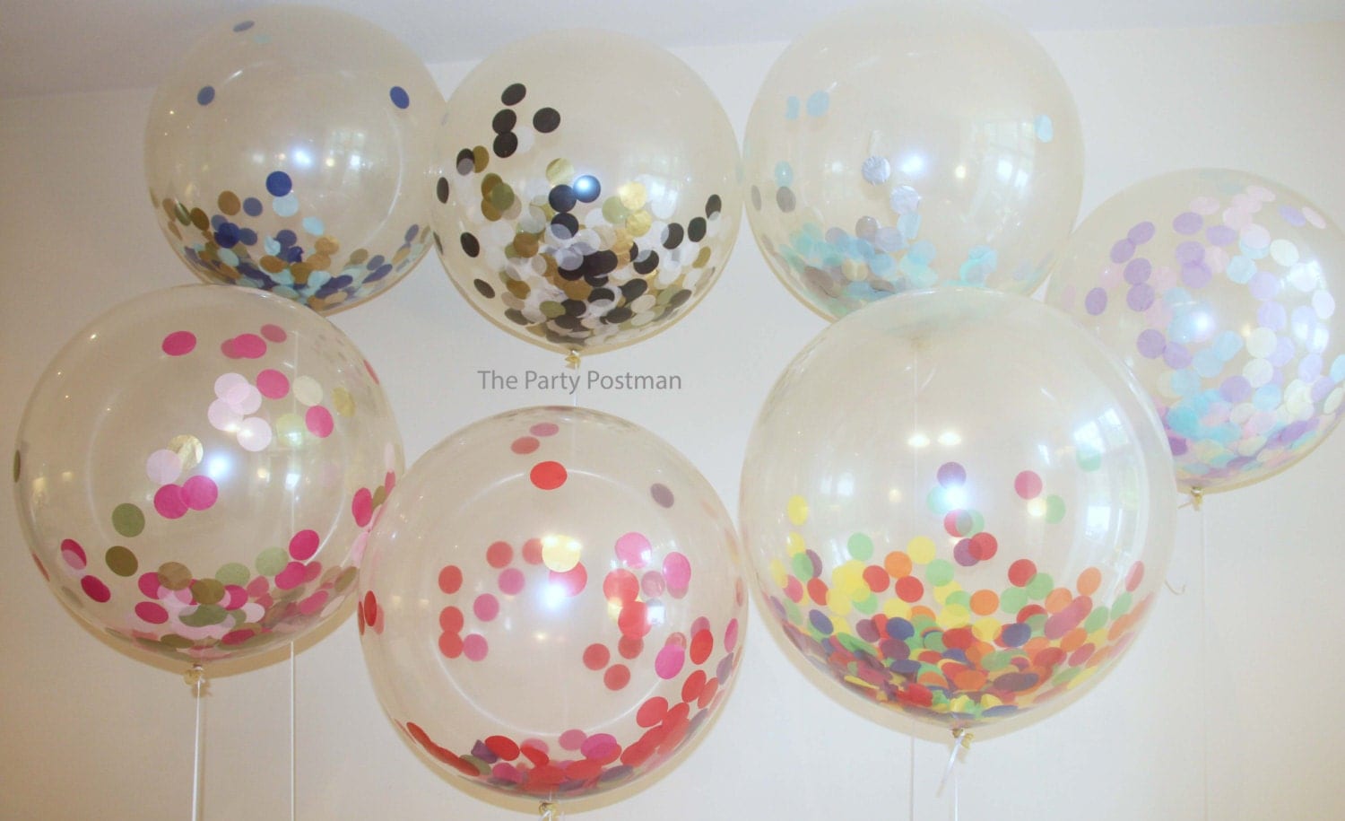 Giant Round Clear / opaque Balloons with confetti inside