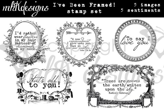 I've Been Framed! Digital Stamp Set