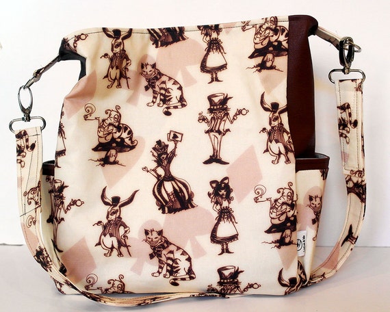 alice in wonderland hobo bag