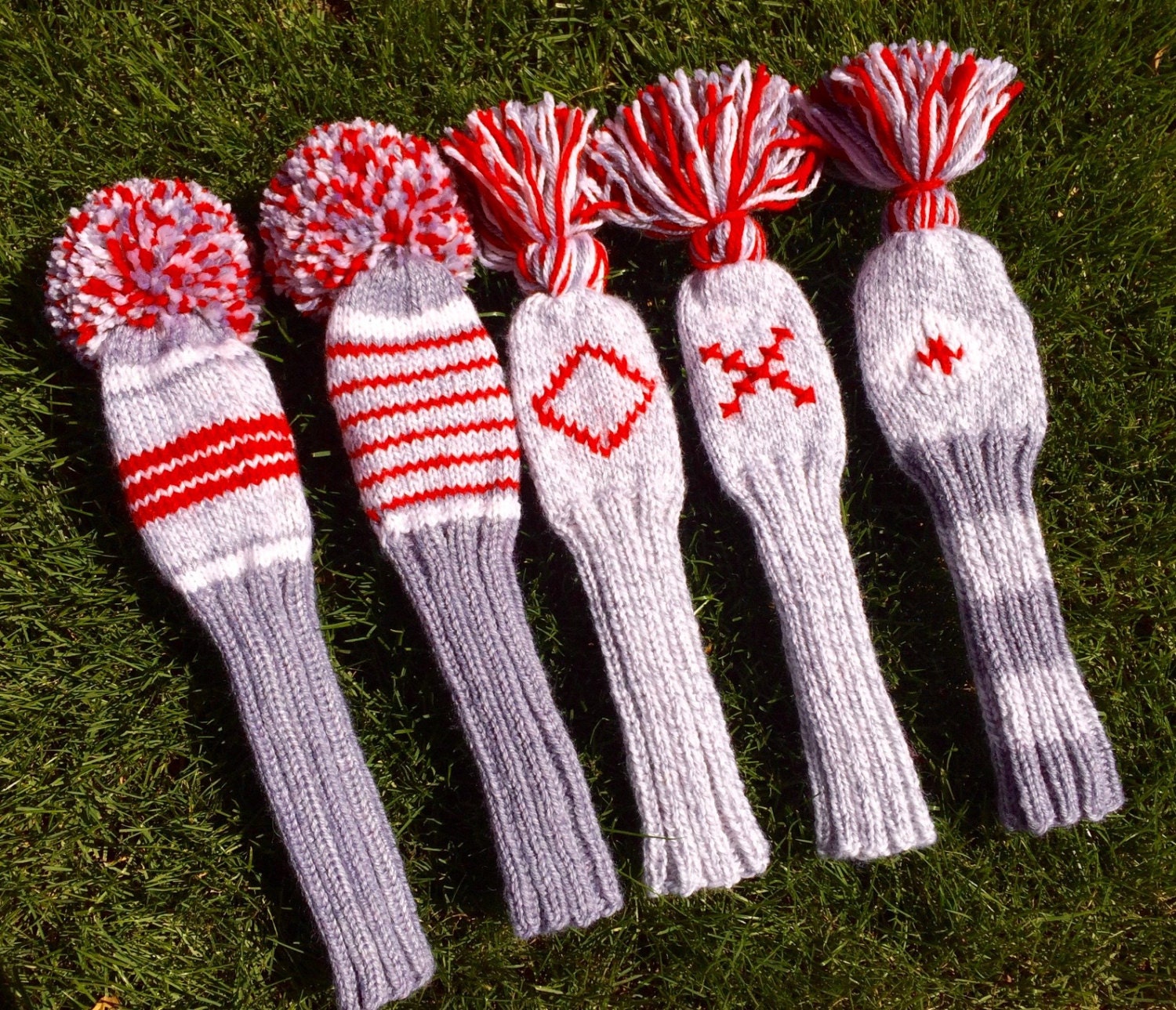 Knit Golf Club Covers handmade in your colors and style.