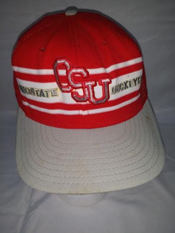Vintage 80's Ohio State Buckeyes Snap Back Hat OSU Super