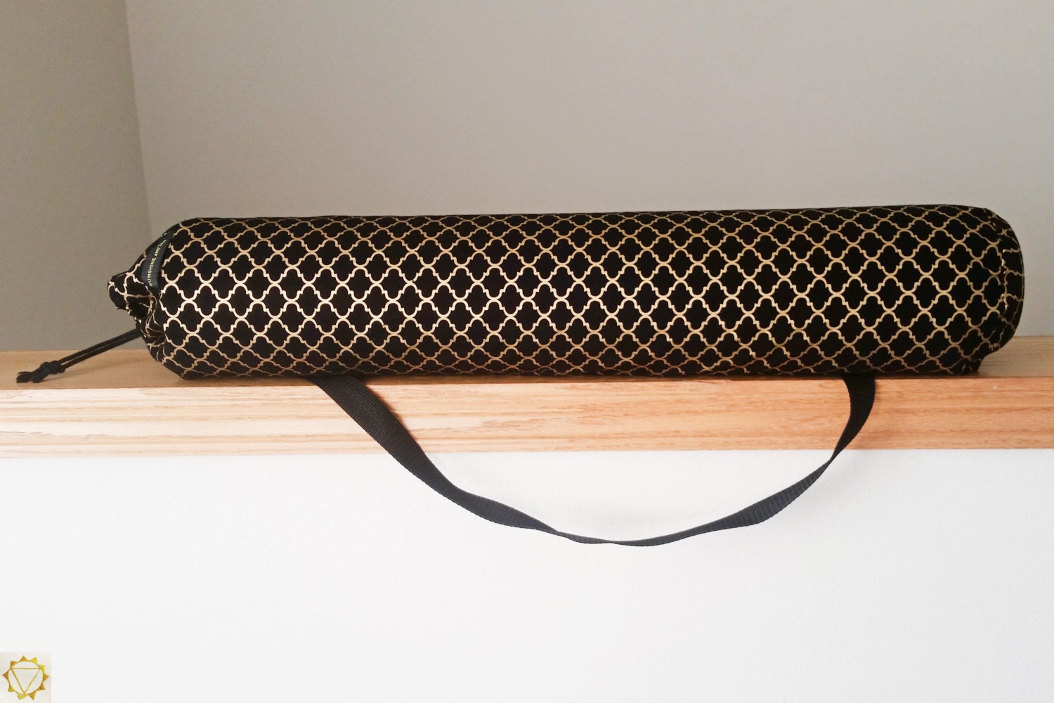 Yoga mat bag Black yoga bag Yoga mat holder Yoga by SunshineAndZen