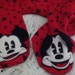 Disney Woman's Red Footie Pajamas Size L/XL ~ Mickey Mouse Pajams, Sleepwear