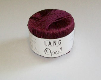 Orphan Ball - Destash - Lang Opal Burgundy Fingering Weight Yarn