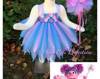 Abby Cadabby Tutu, Tutu Costume, Tutu Dress, Abby Cadabby Costume, Pink Tutu, Purple Tutu, Tutu Set, Infant Tutu, Birthday Tutu, Tutu Dress