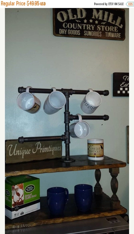 15 Off INDUSTRIAL Pipe Metal Coffee Mug by UniquePrimtiques