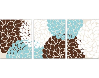 Teal And Brown Wall Decor home decor wall art instant download grey coral teal flower Teal And Brown Wall Decor home decor wall art instant download grey coral teal flower