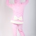 Adult Pajamas Anime Cosplay Costume Sexy Sleepwear polar rebbit ears kigurumi  pink bunny