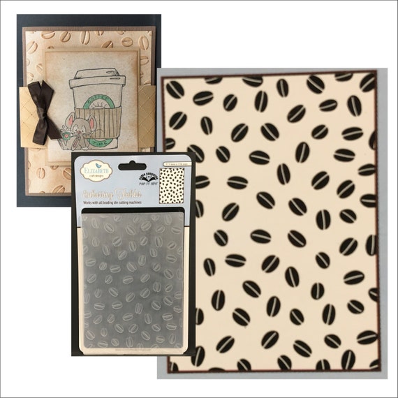 COFFEE BEAN embossing folder Elizabeth by InspirationStationMI