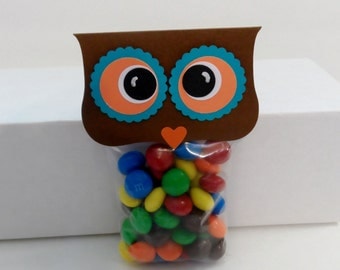 Owl Treat Toppers, Owl Party Favors
