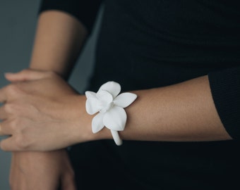 Orchid Bracelet- 3D Printed Jewelry in Nylon