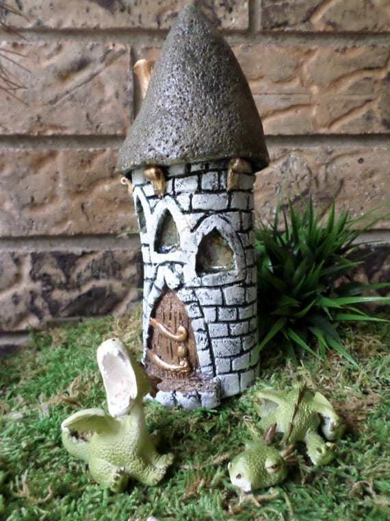 Miniature Fairy Set Castle and Dragons Fairy Garden by ...