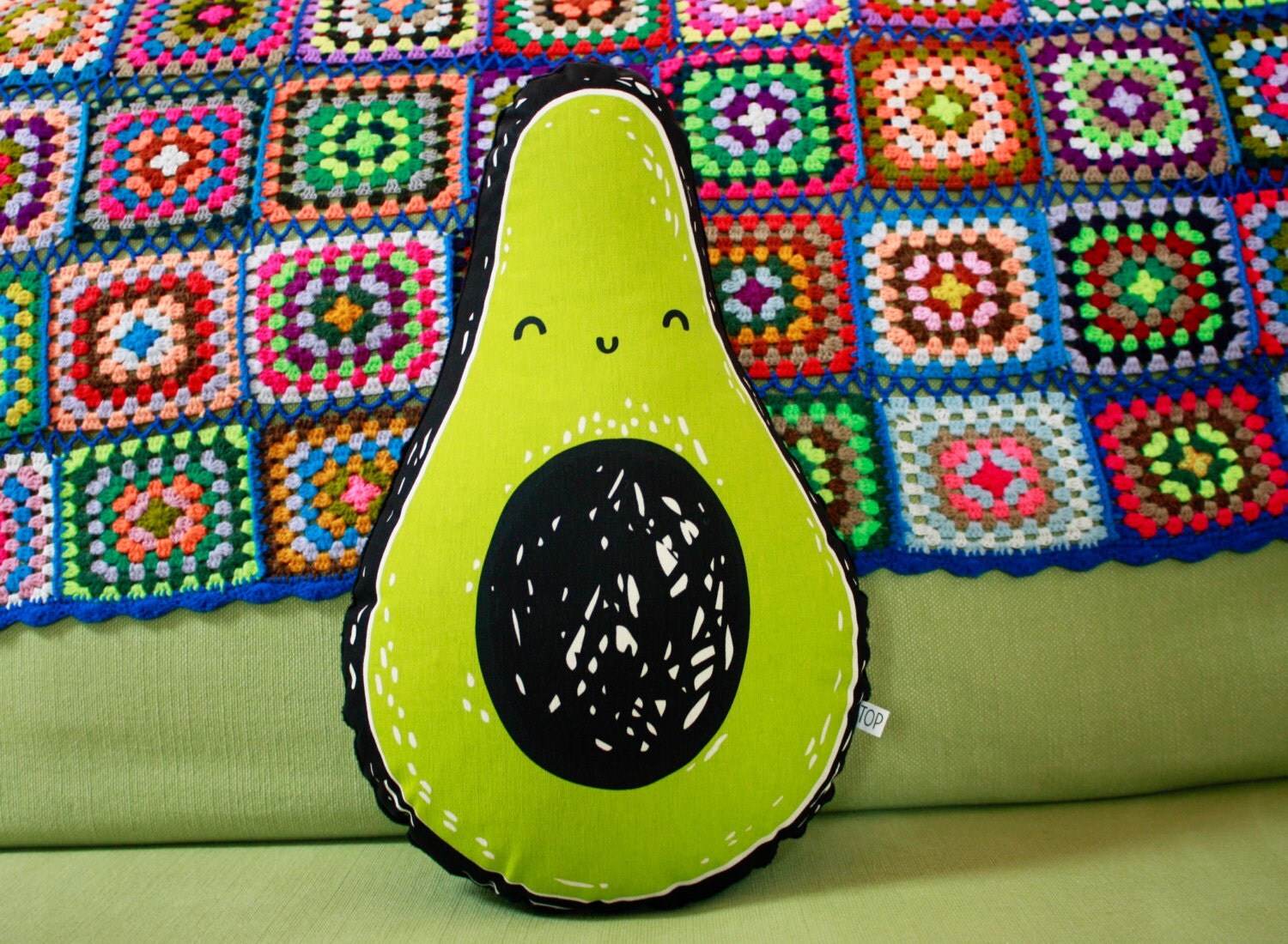 avocado cuddle pillow