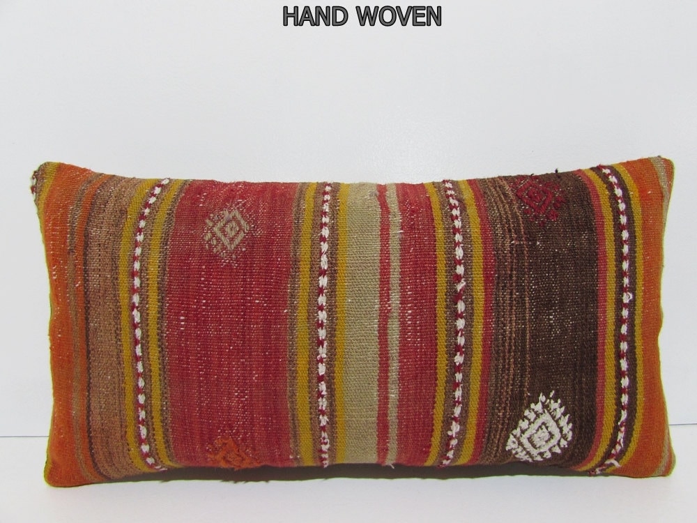 kilim pillow nomad lumbar pillow couch by DECOLICKILIMPILLOWS