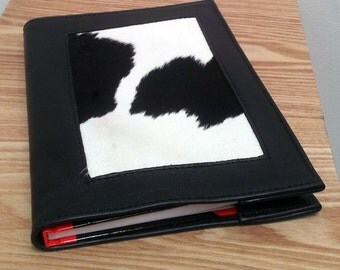 Leather Notebook cover, Leather Diary cover, Folio cover, cowhide notebook A5