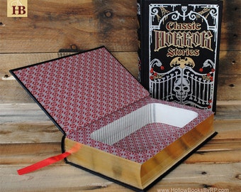 Hollow Book Safe - Classic Horror Stories - Leather Bound