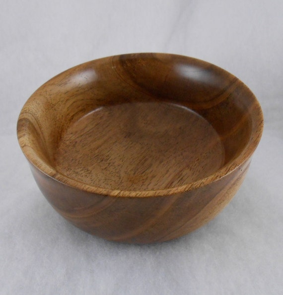 Wood Bowl Handturned Mimosa wood Decorative Bowl