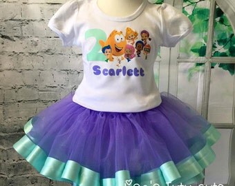 Bubble Guppies tutu, Bubble Guppies birthday outfit, Bubble Guppies tutu outfit, Bubble Guppies Birthday, Bubble Guppies birthday shirt