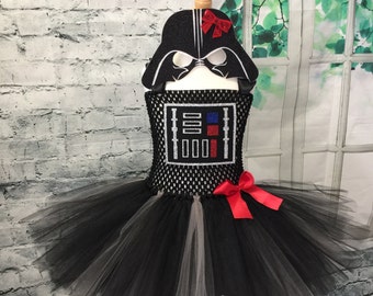 Darth Vader Tutu Dress, Darth vader tutu, Darth vader dress, Star Wars Tutu Dress, star wars costume, vader costume, darth vader costume
