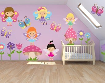 Girls Wall Art princess wall decal | etsy Girls Wall Art princess wall decal | etsy