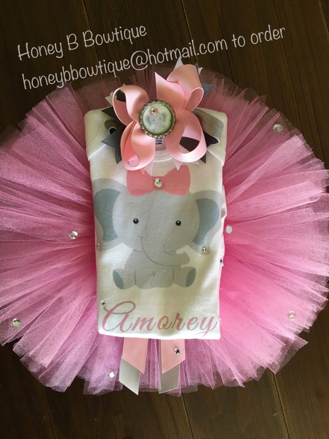 Baby Elephant Tutu Outfit Coming Home Baby Girl Outfit Baby