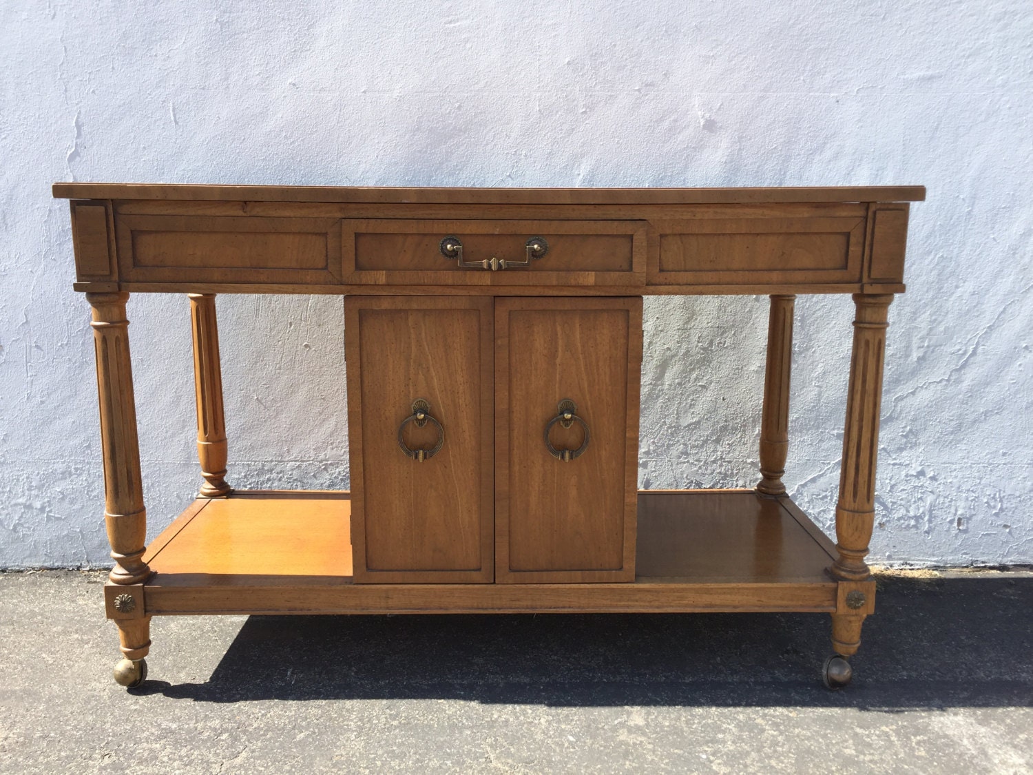 Buffet Vintage Bar Tea Cart Server Console Storage Mid Century