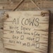 Outhouse Rules Humorous Western Antiqued Wooden Sign