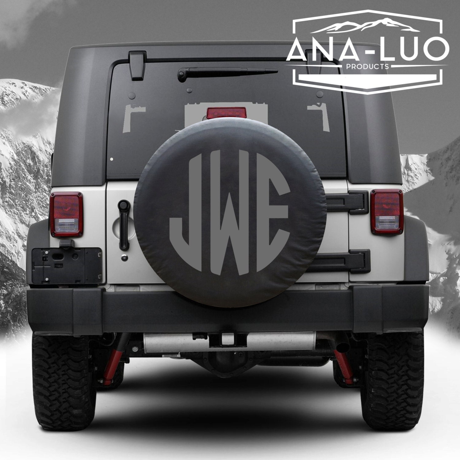 Custom Monogram Tire Cover Jeep Wrangler