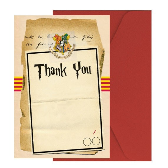 Harry Potter Thank You Note PRINTED &amp; Shipped