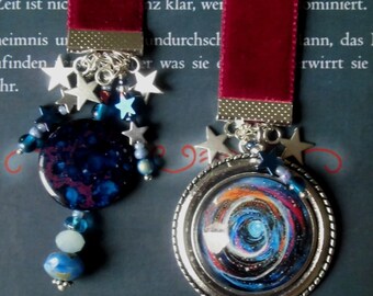 Velvet Bookmark Aurora Borealis - Northern Lights