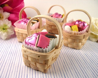 12 pcs Assorted Mini Picnic Basket - Favor Boxes (ENWF-RD2832-55)
