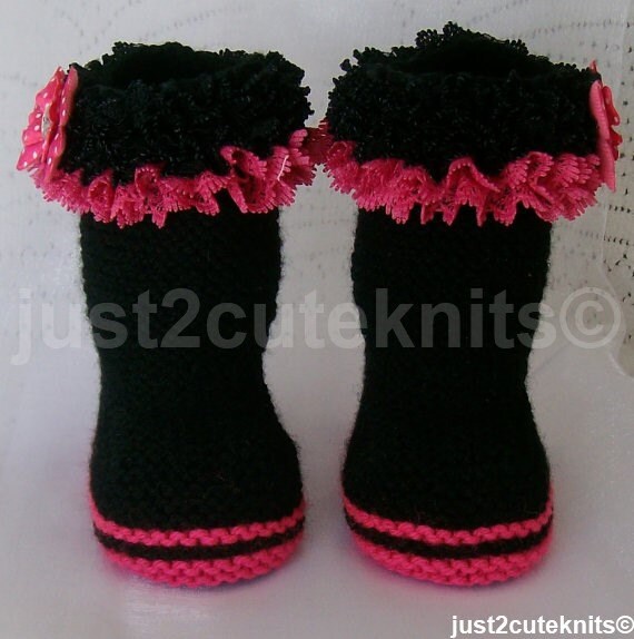 knitted knee high boots