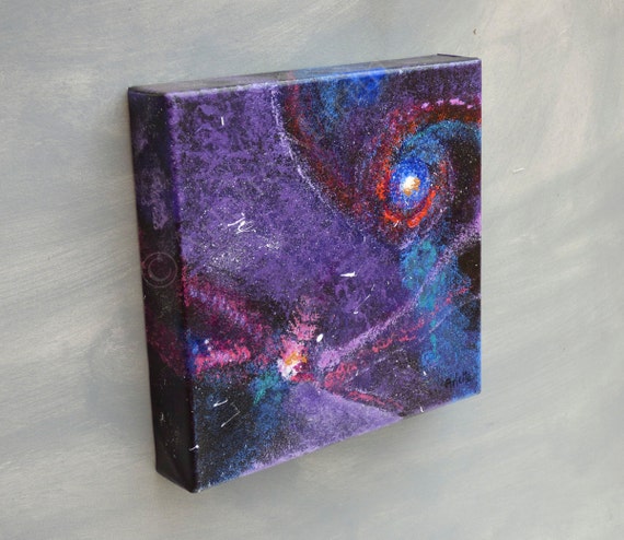 Galaxy painting.Galaxy canvas.Art work by PaintingsbyArlette