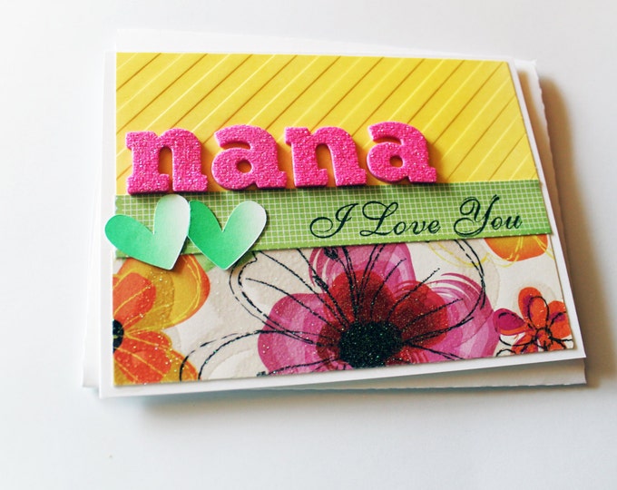 Birthday Cards for Nana / Special Occassion Cards / Unique Cards / Personalised Cards / Love Cards